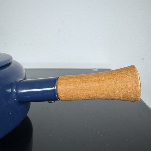 Dansk Kobenstyle Enamelware - Blue - Fondue Pot no base - 7" MCM - Picture 3 of 15